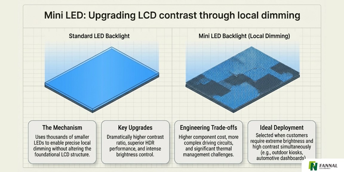 Mini LED_ Am&eacute;lioration du contraste de l