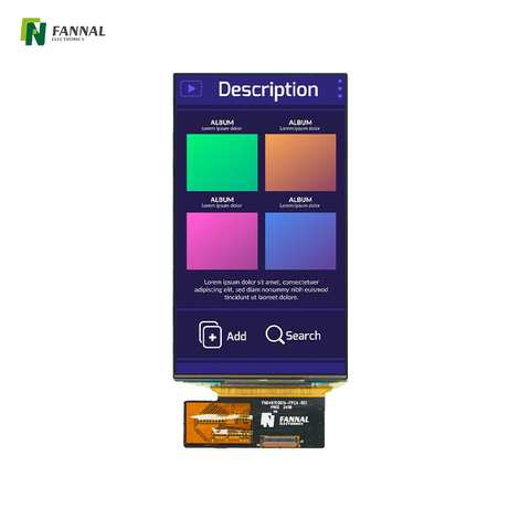 Écran AMOLED industriel de 4,97 pouces