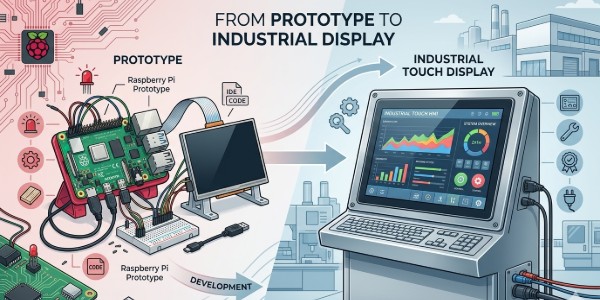 Du prototype Raspberry Pi à l’écran tactile industriel