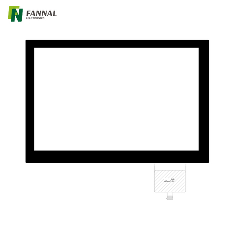 Écran tactile capacitif de 10 pouces capable de toucher avec de l'eau