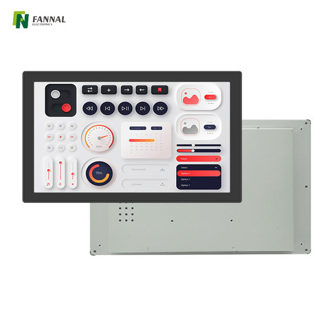 Moniteur à écran tactile intégré industriel capacitif de 15,6 pouces à 10 points