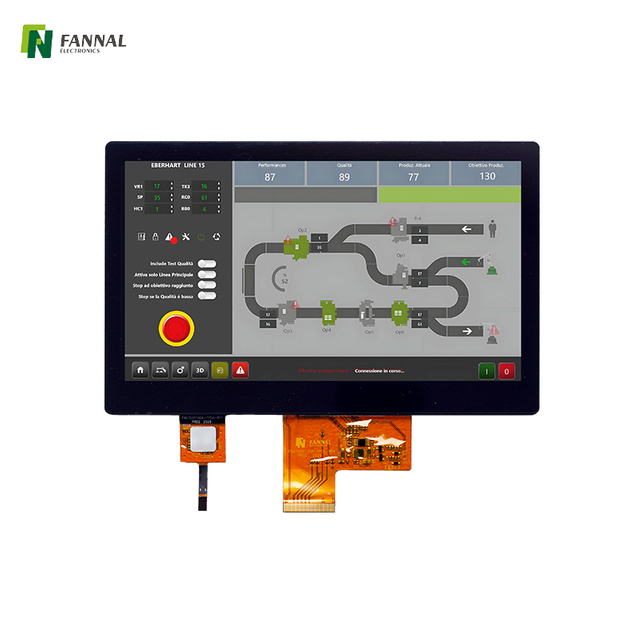 7 pouces 1024 × 600 Interface LCD à écran tactile capacitif
