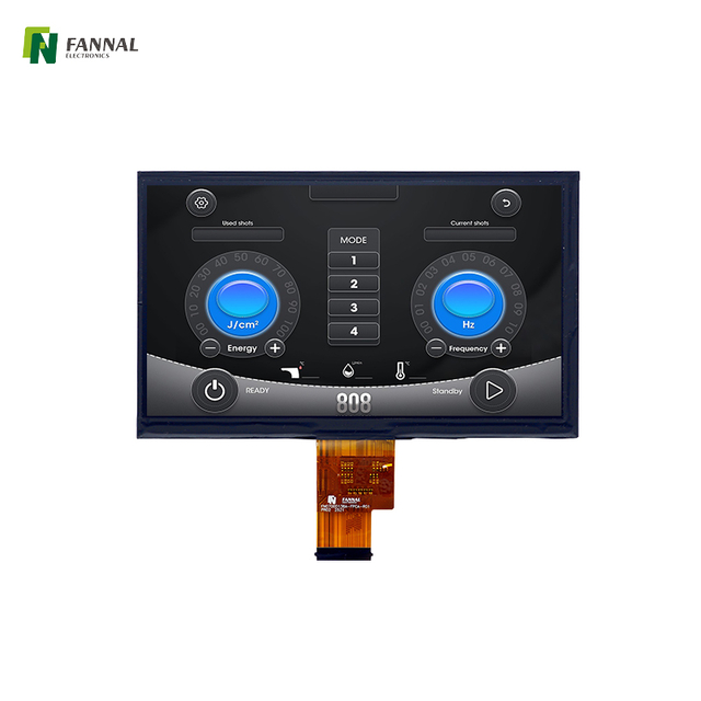 Module d'affichage LCD HD TFT 7 pouces : résolution 1024 x 600, large plage de température de -30 °C à 80 °C pour une utilisation industrielle et extérieure.