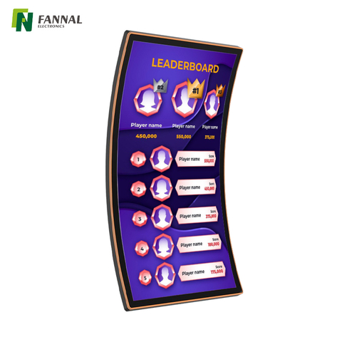 Moniteur incurvé de résolution 3840 x 2160 de 55 pouces pour postes de travail professionnels