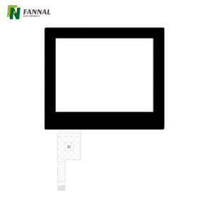  Panneau tactile capacitif personnalisé de 3,5 pouces avec verre de capteur de verre et contrôleur tactile personnalisé